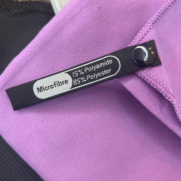 Microfiber Beach Towels X 2 & Carry Bag Quick Dry Lightweight Sand Free Compact - Picture 3 of 7